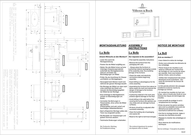 Villeroy & Boch La Belle 1748 User manual