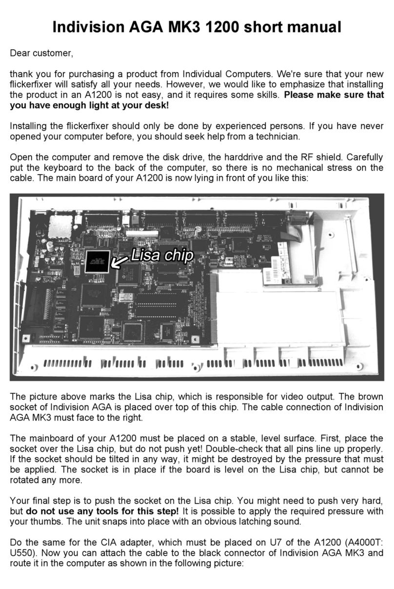Individual Computers Indivision AGA MK3 1200 Short manual