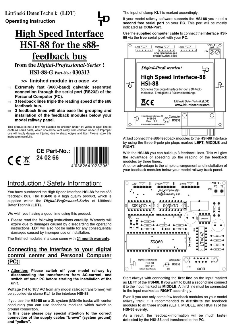 LDT HSI-88-G Operating	 instruction