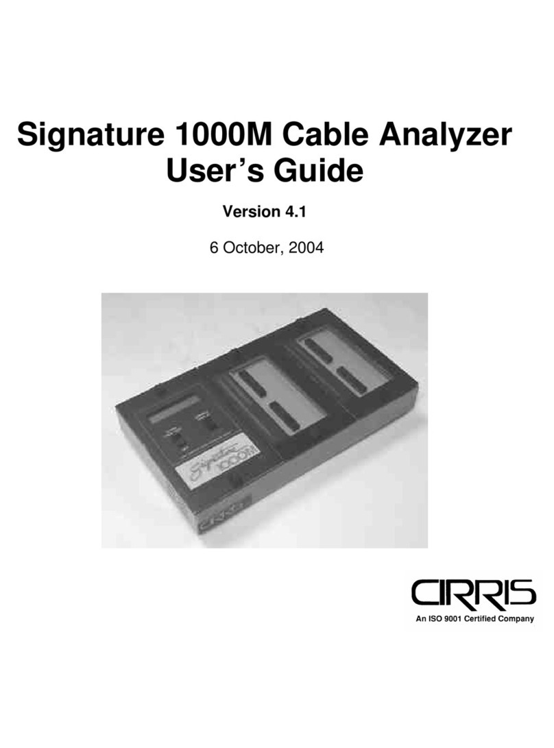 Cirris Signature 1000M User manual