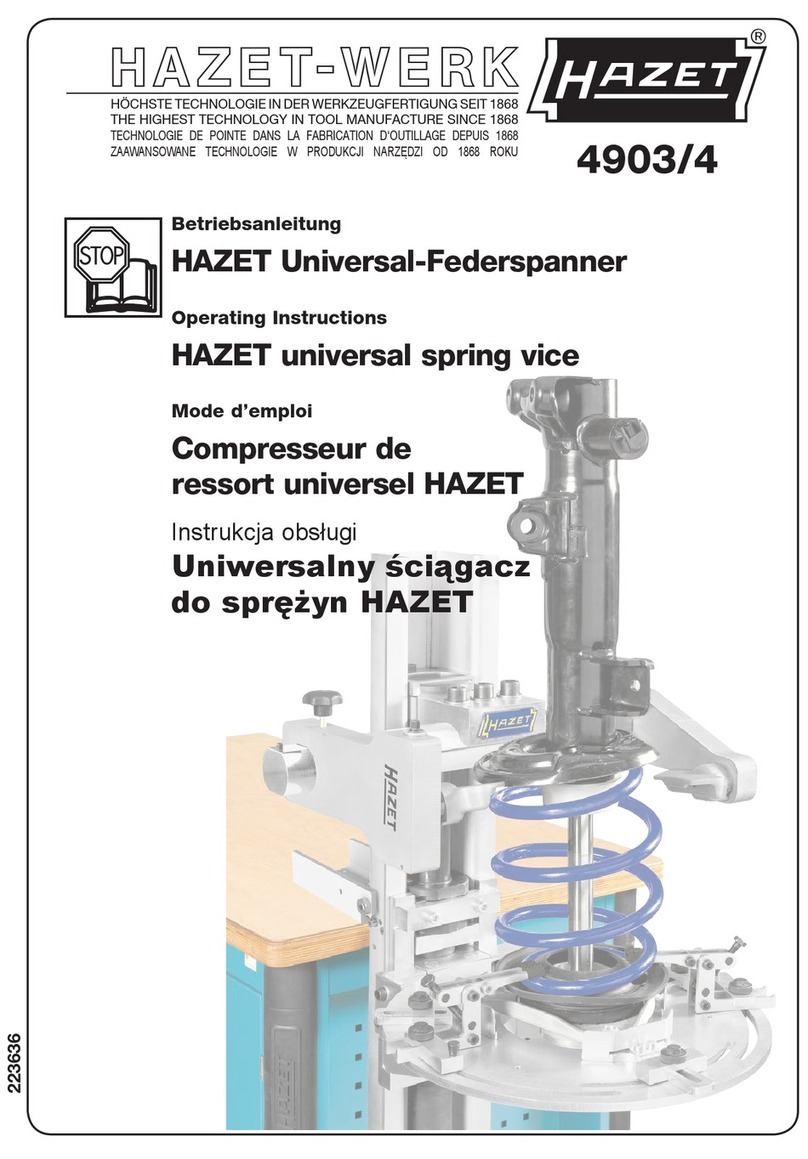 Hazet 4903/4 operating instructions