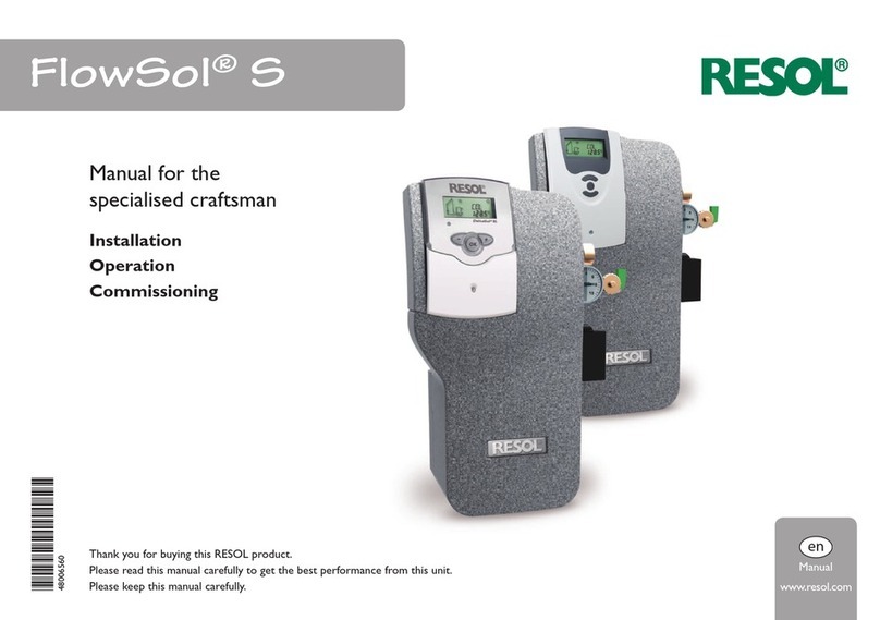 Resol FlowSol S User manual