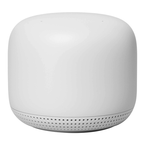 Google Nest Wifi Specification sheet