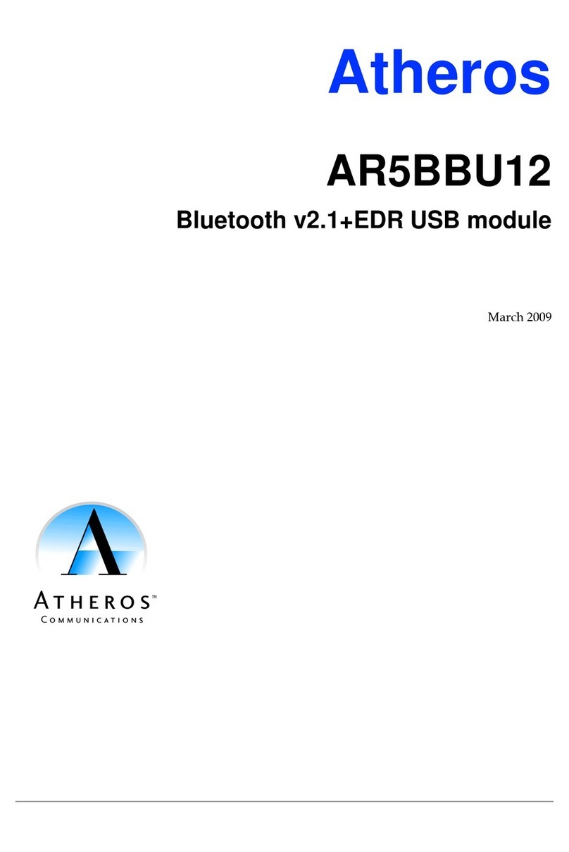 Atheros AR5BBU12 User manual