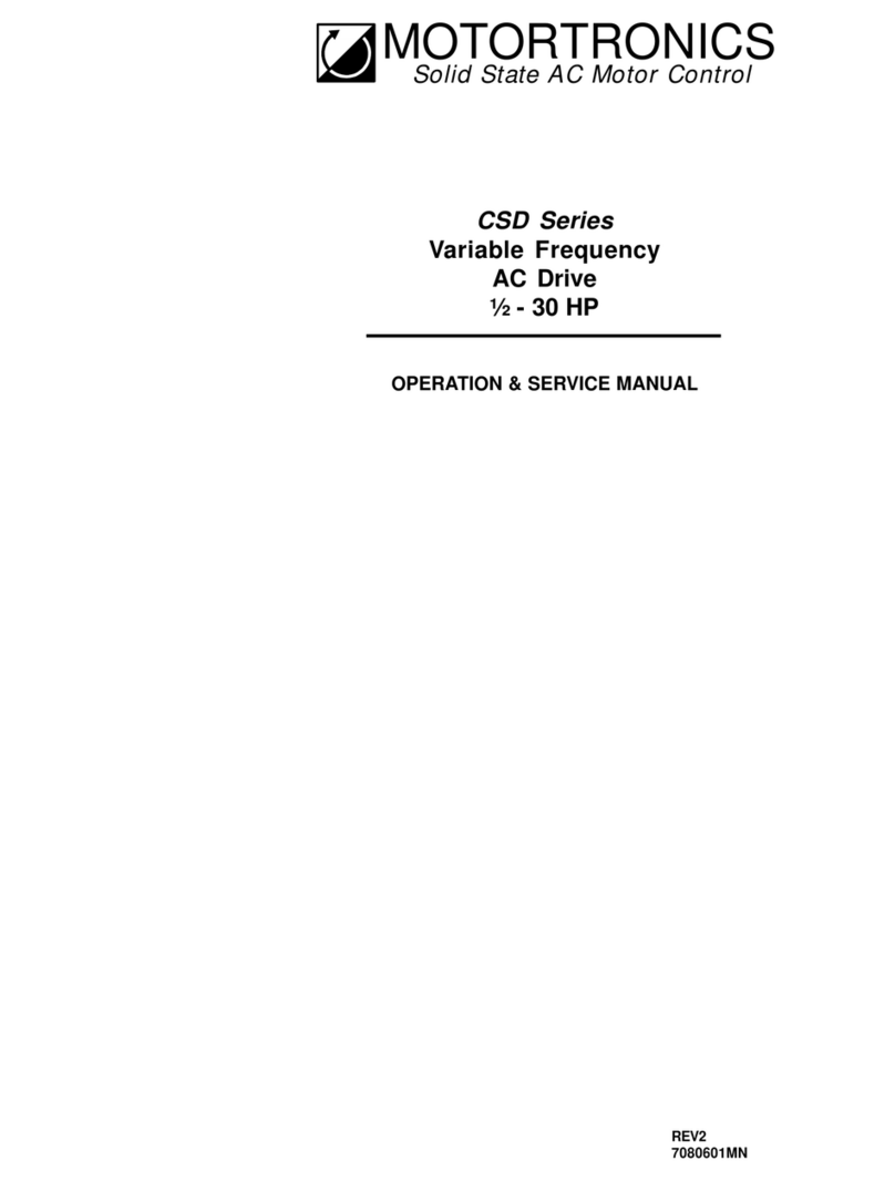 motortronics CSD Series Operation & service manual