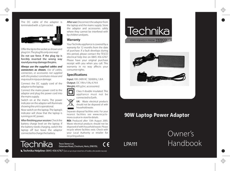 Technika LPA111 Owner's handbook