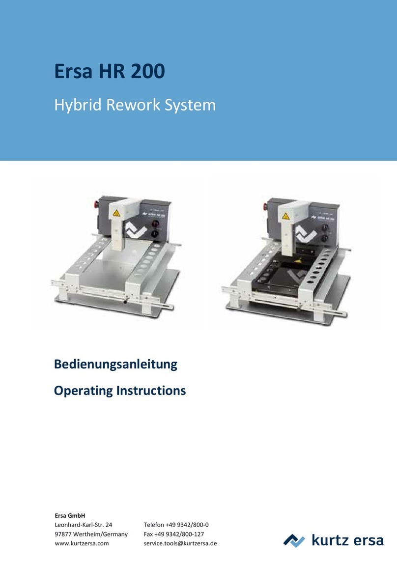 Kurtz Ersa HR 200 operating instructions