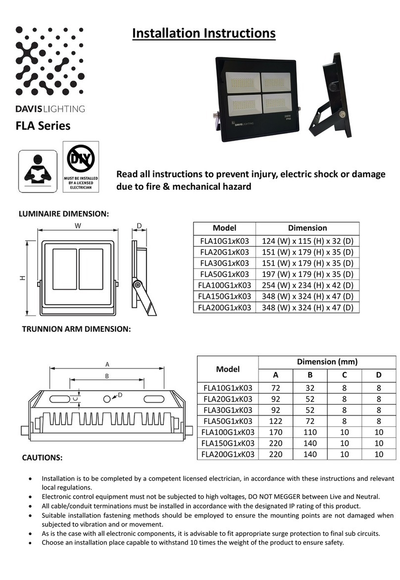 DAVIS FLA Series User manual