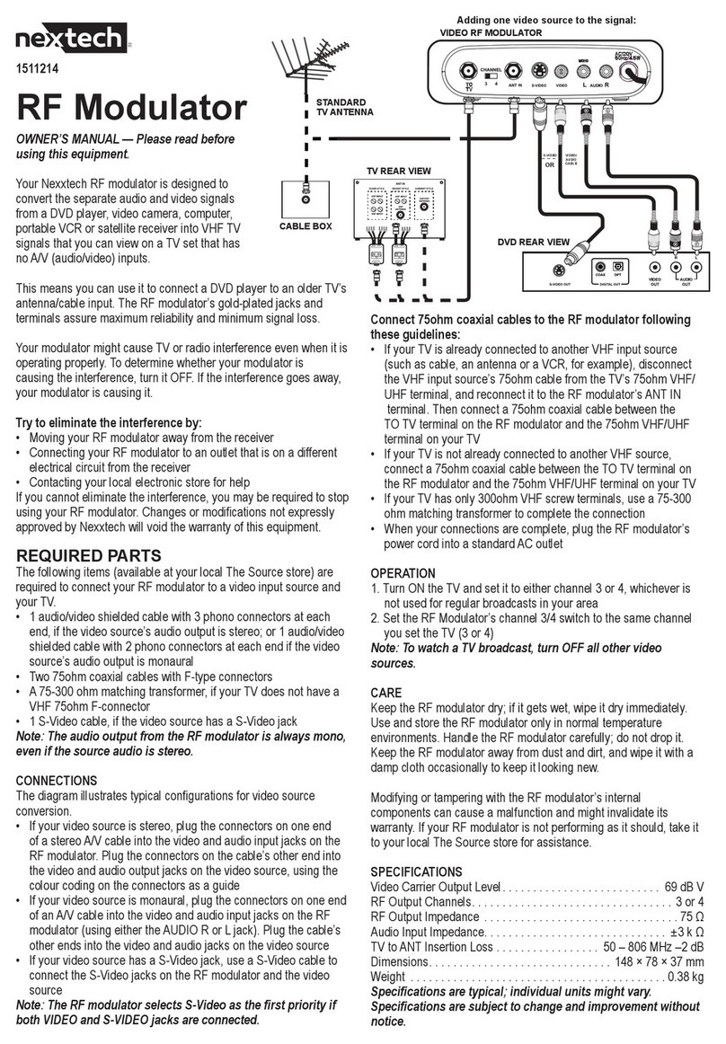 Nex-tech 1511214 User manual