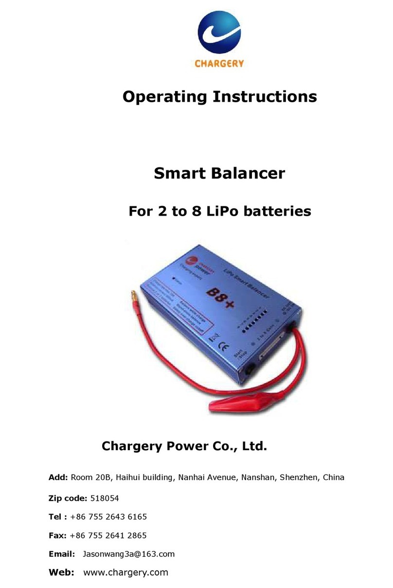 Chargery Power CY-B8+ operating instructions