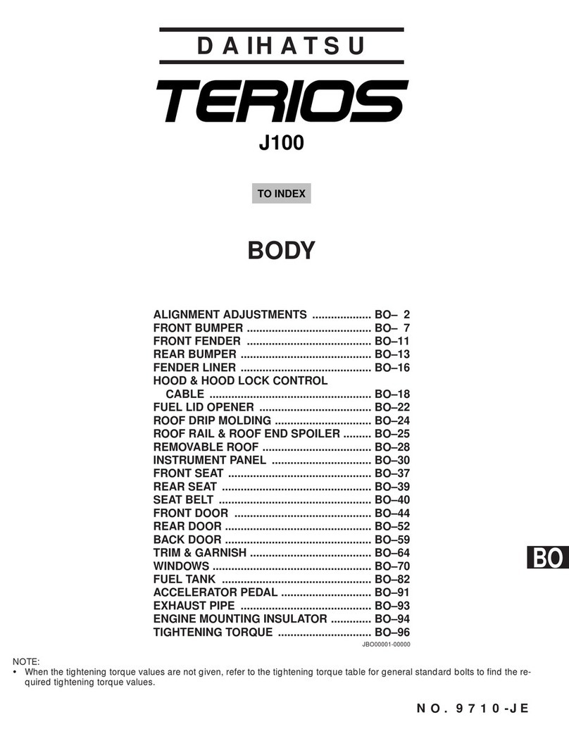 Daihatsu TERIOS J100 User manual