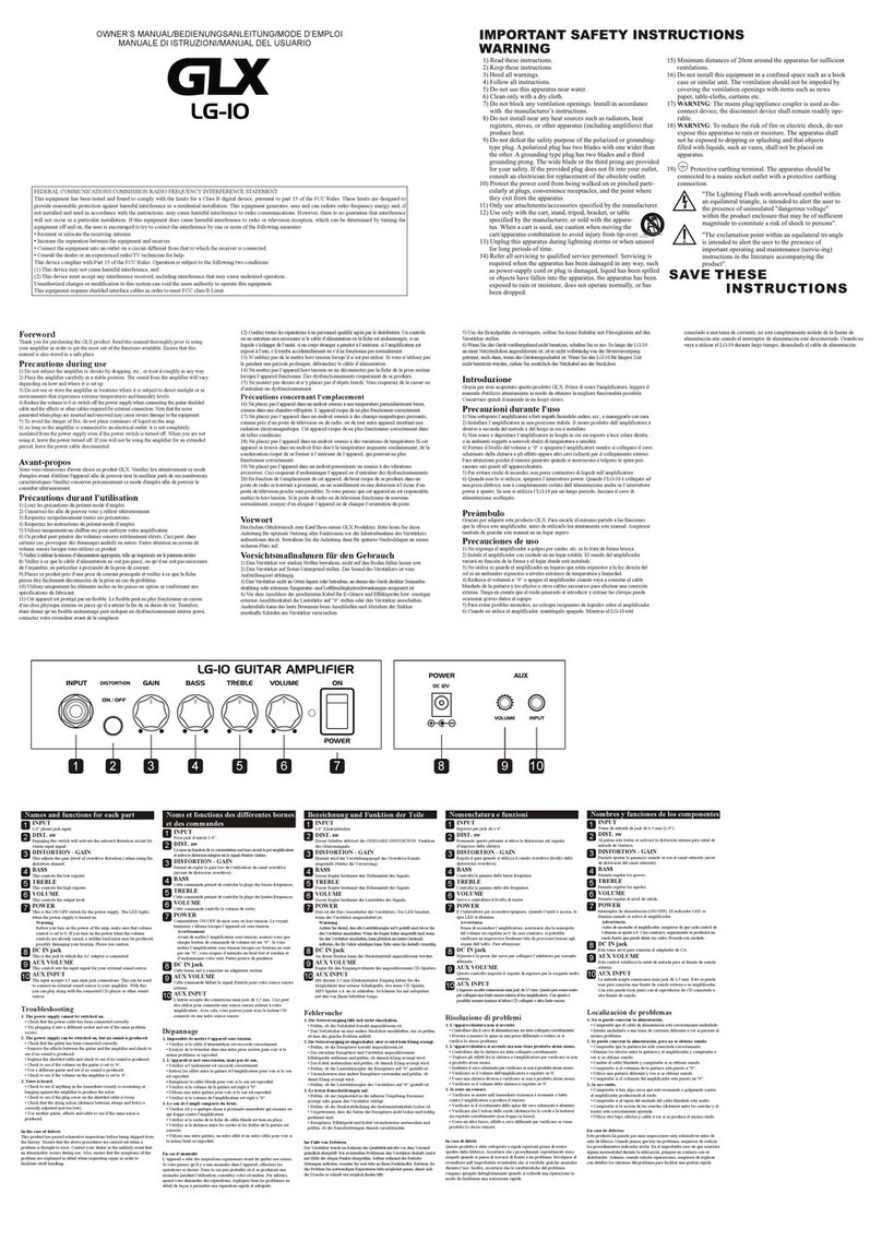 GLX LG-IO User manual