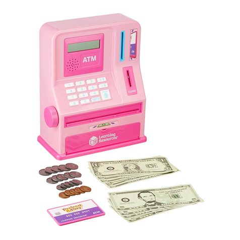 Learning Resources Pretend & Play Teaching ATM Bank User manual
