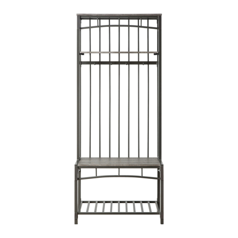 4D Concepts Boltzero Entry Hall Bench 159913 User manual