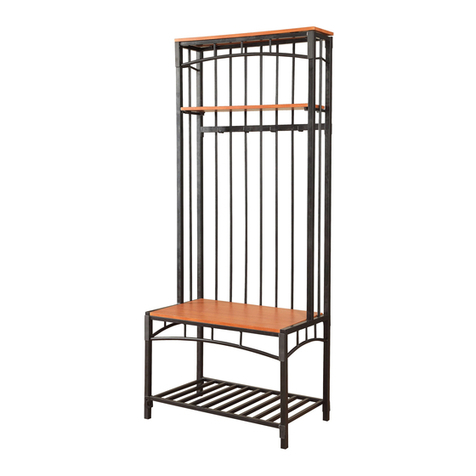 4D Concepts Boltzero Entry Hall Bench 159313 User manual