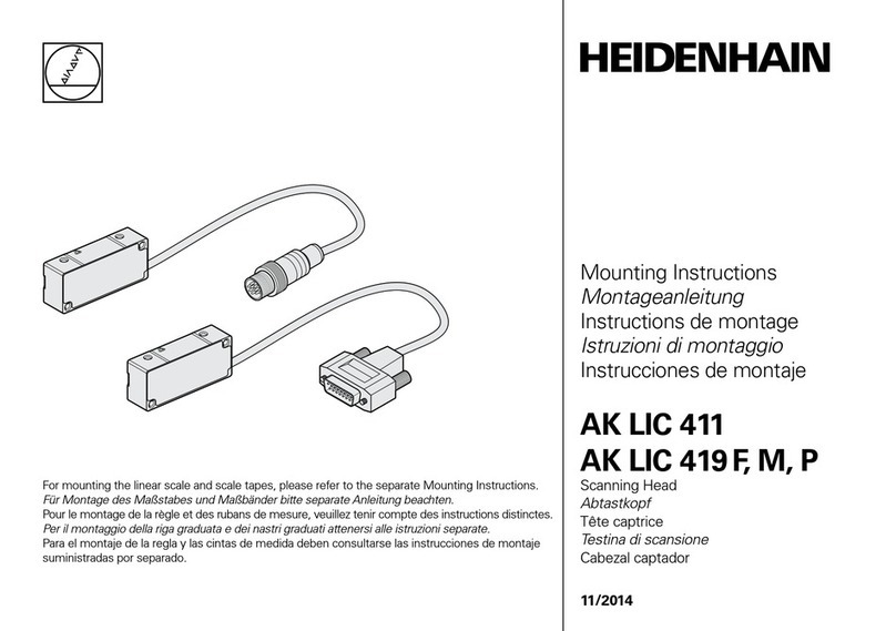 HEIDENHAIN AK LIC 411 Mounting instructions