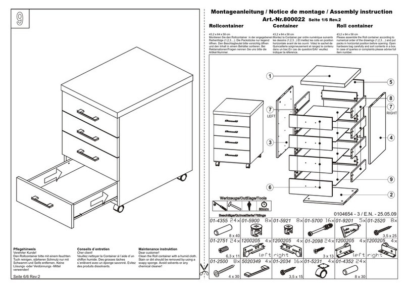 Fif Möbel Toro-4 Assembly instruction