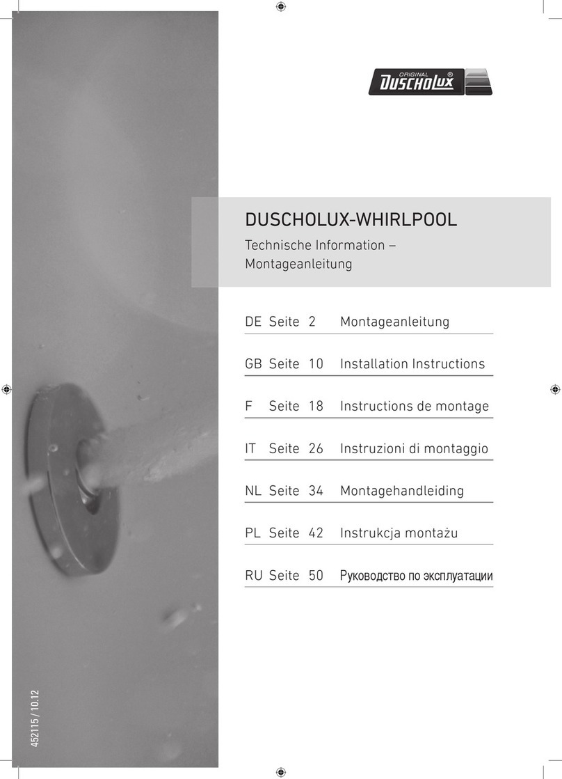 Duscholux Whirlpool User manual Duscholux Whirlpool User manual