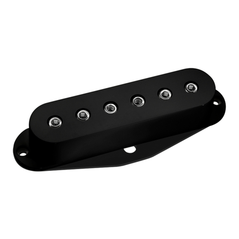 DiMarzio SDS-1 instruction sheet
