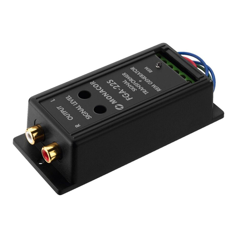 Monacor CarPower GA-22S operating instructions
