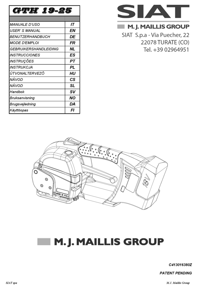 M. J. MAILLIS GROUP SIAT GTH 19 user manual