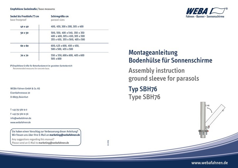 Weba SBH76 Assembly instruction
