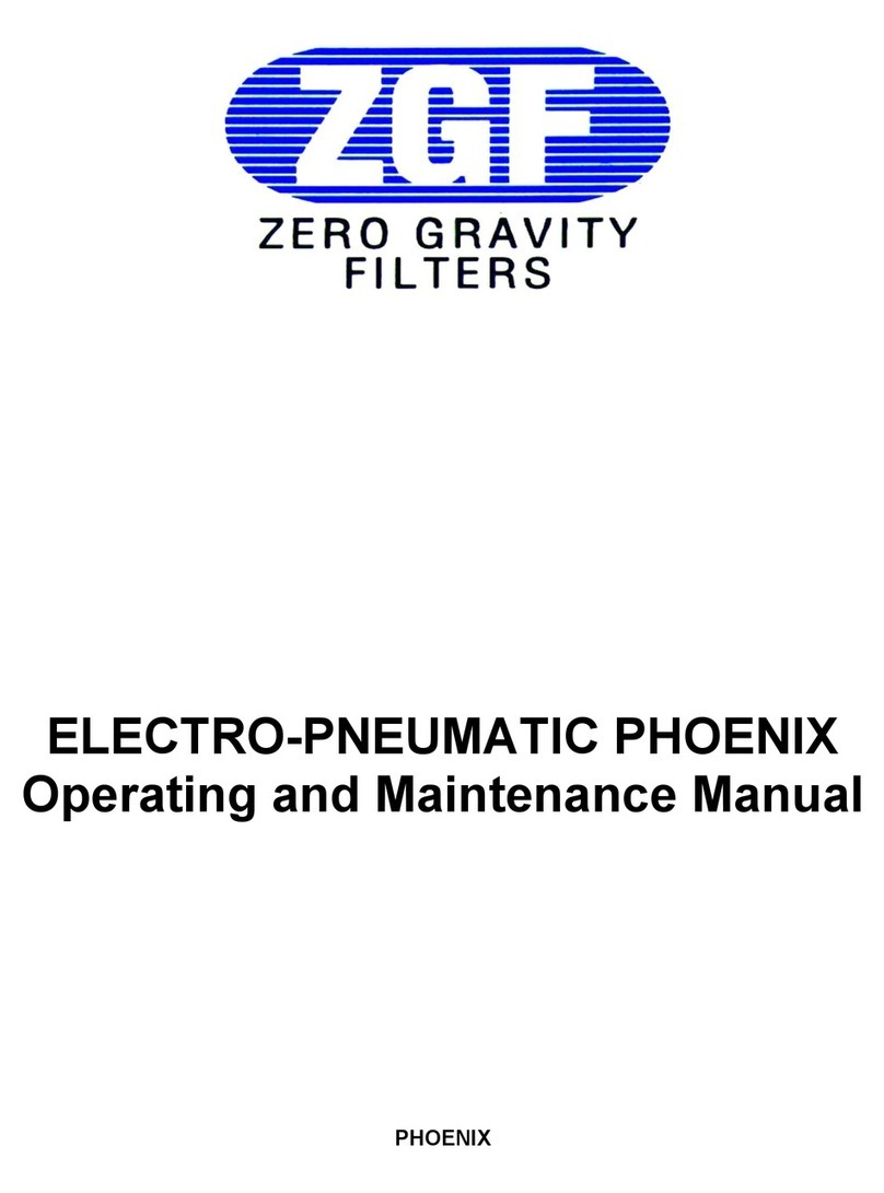 ZERO GRAVITY PHOENIX Operating and maintenance manual