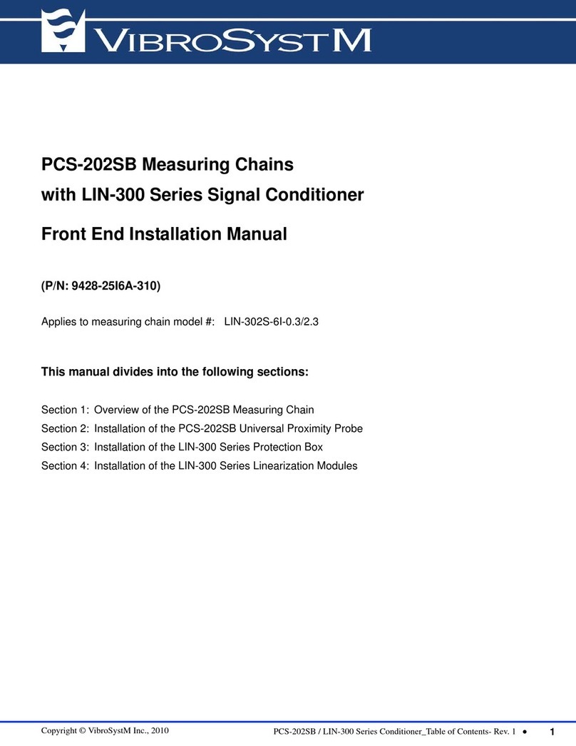 VibroSystM LIN-300 Series Front End Installation Manual VibroSystM LIN-300 Series Front End Installation Manual