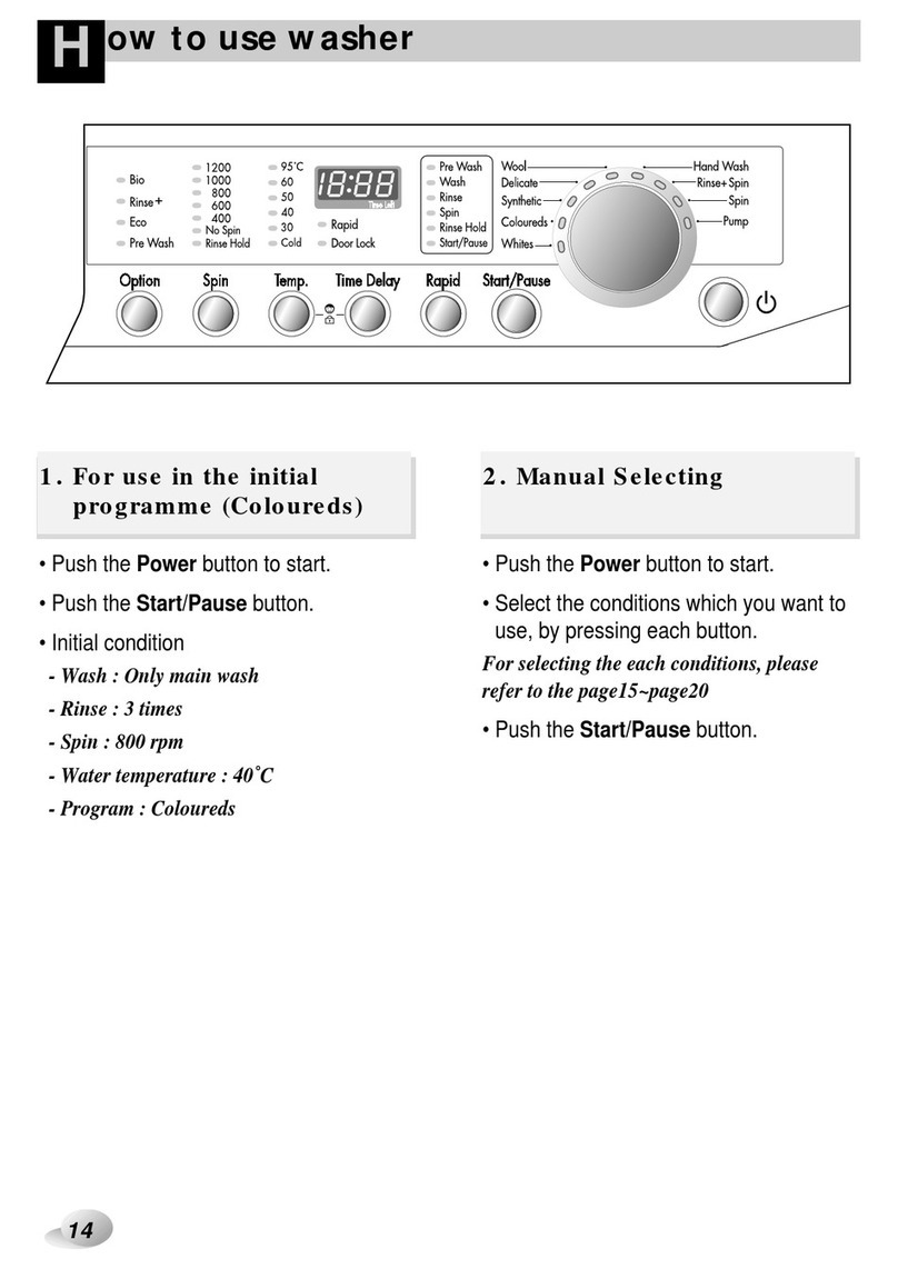 LG WD-1070FD User manual