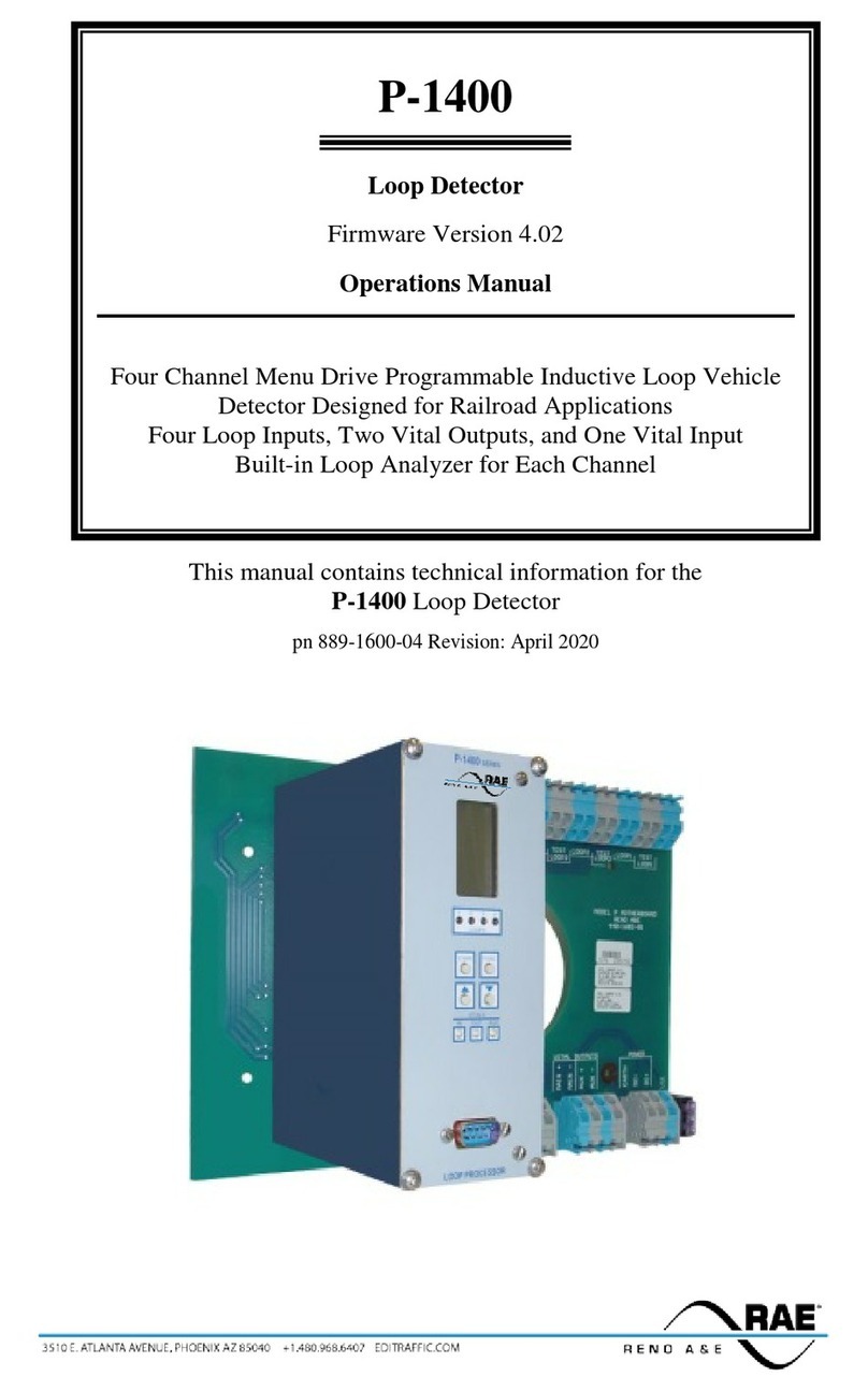 Rae P-1400 Operation manual