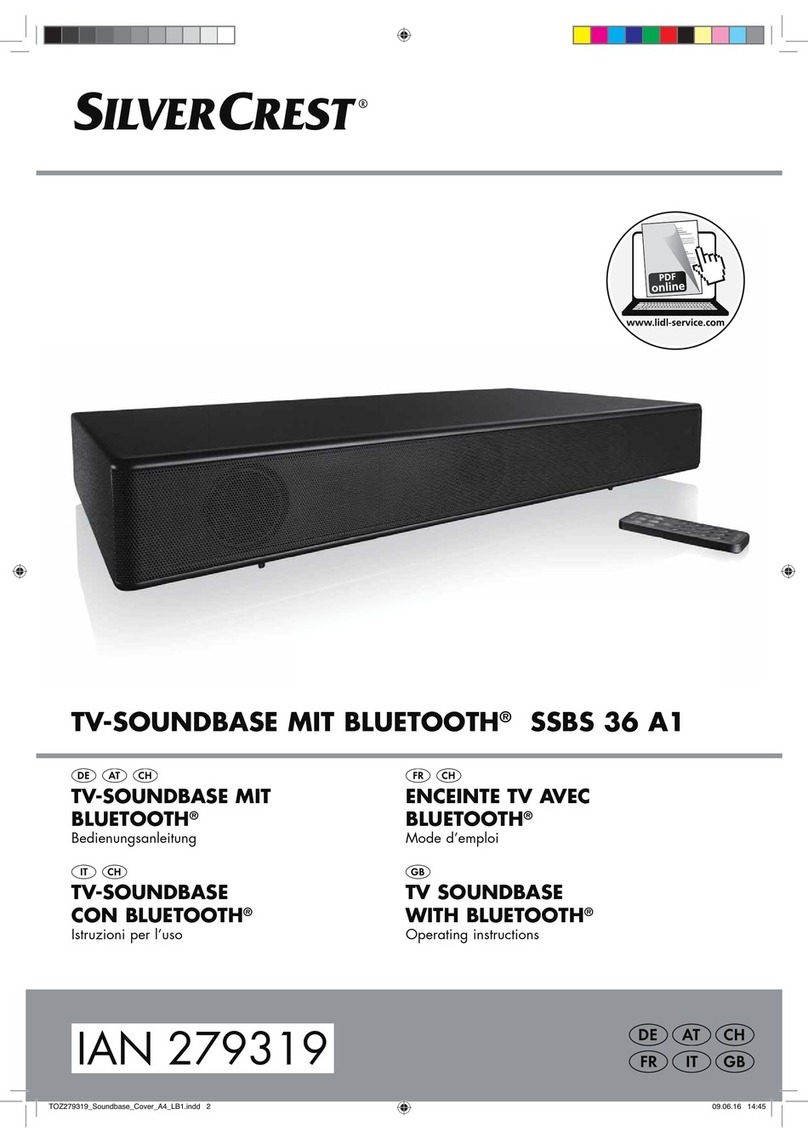 Silvercrest SSBS 36 A1 User manual Silvercrest SSBS 36 A1 User manual