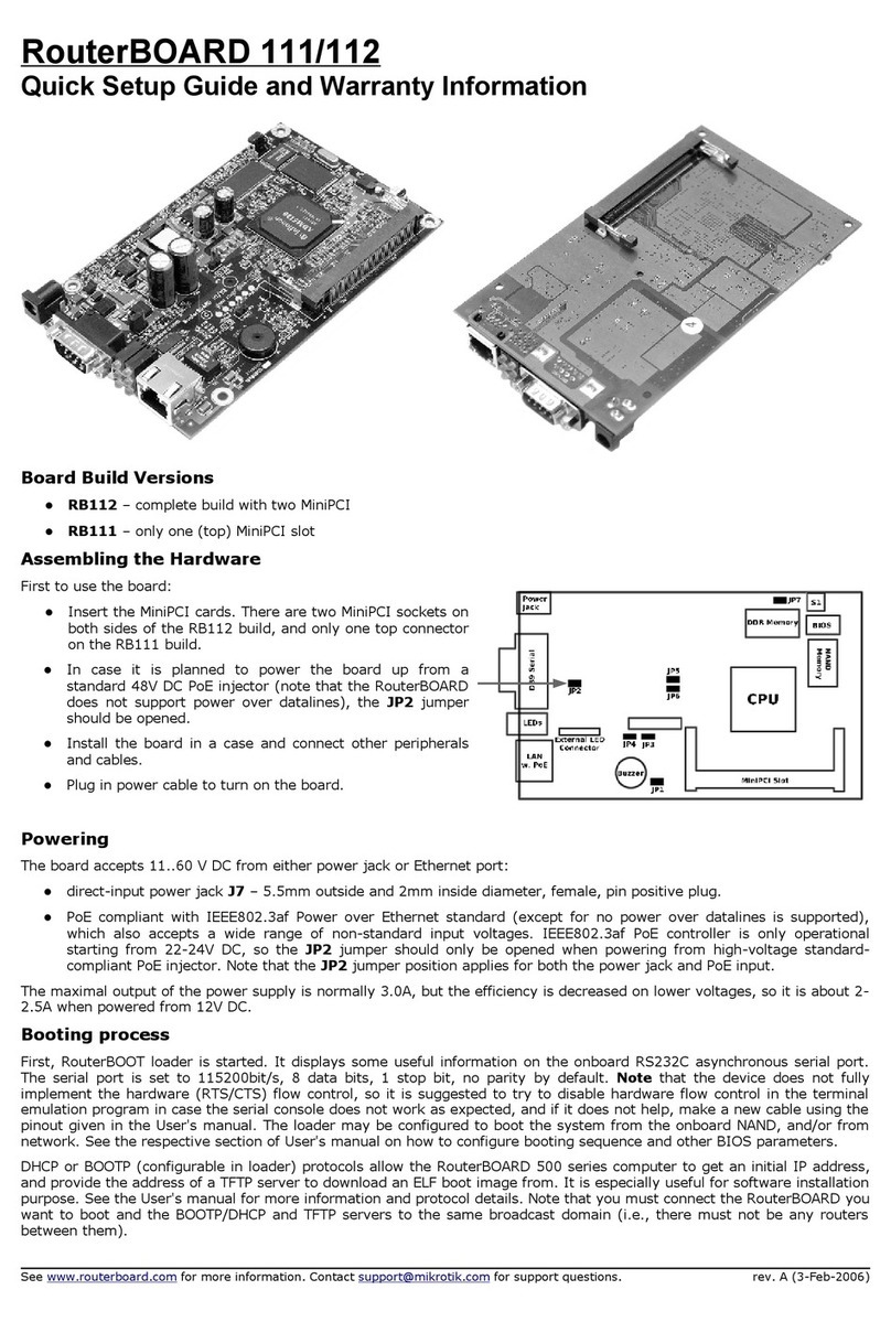 MikroTik RouterBOARD 111 User manual MikroTik RouterBOARD 111 User manual