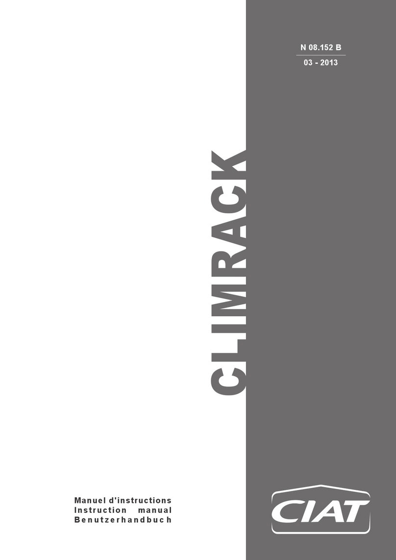 CIAT CLIMRACK User manual CIAT CLIMRACK User manual