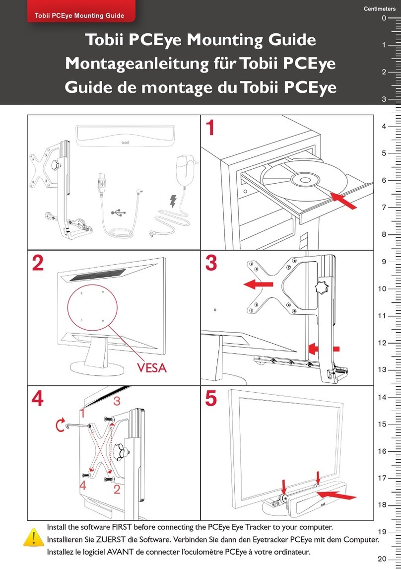 Tobii PCEye Mounting guide