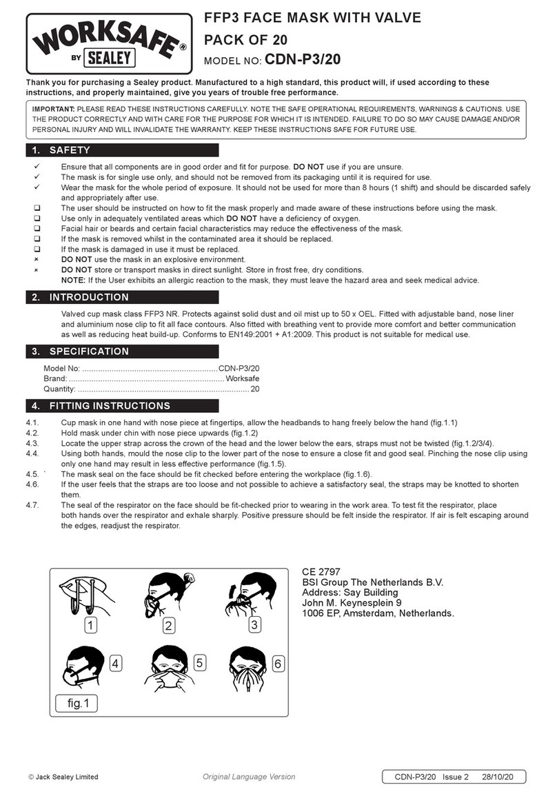Sealey Worksafe CDN-P3/20 quick start guide