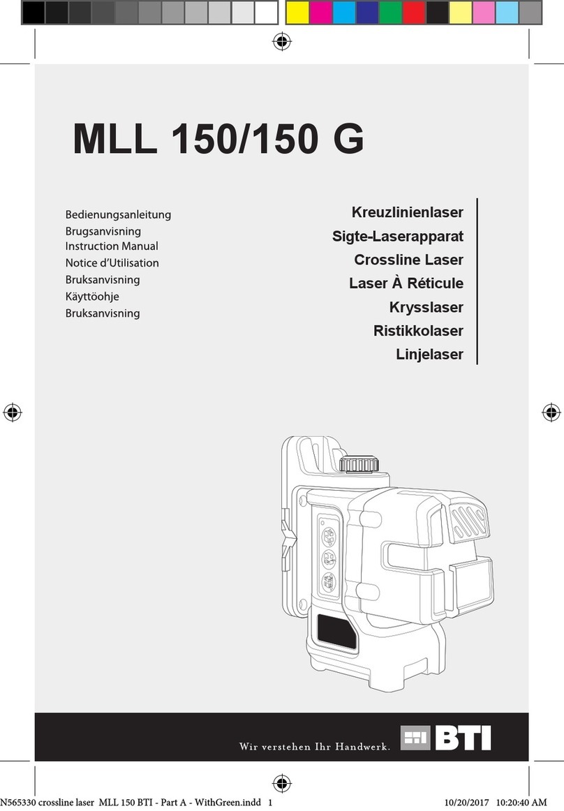 BTI MLL 150 User manual