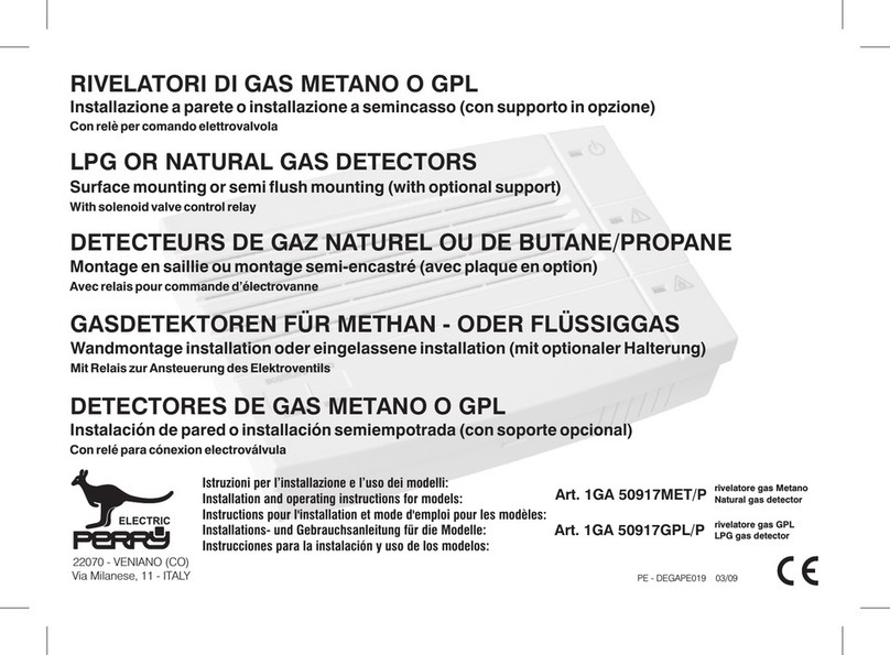 Perry 1GA 50917MET/P Installation and operating instructions