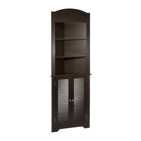 RiverRidge Ellsworth Tall Corner Cabinet 06-027 Assembly instructions
