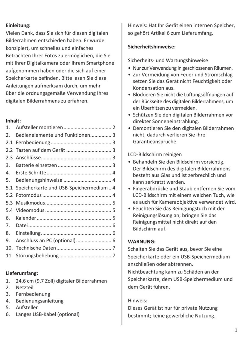 Braun DigiFrame 1080 User manual