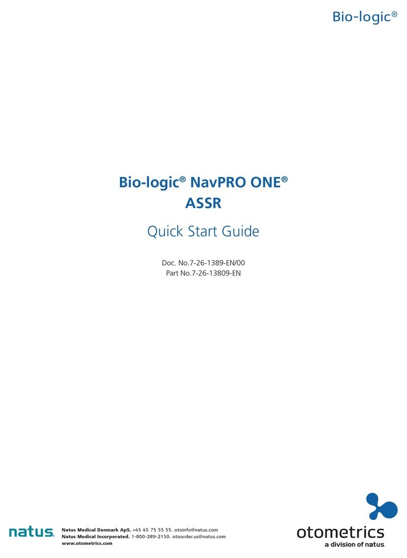 otometrics Bio-logic NavPRO ONE quick start guide