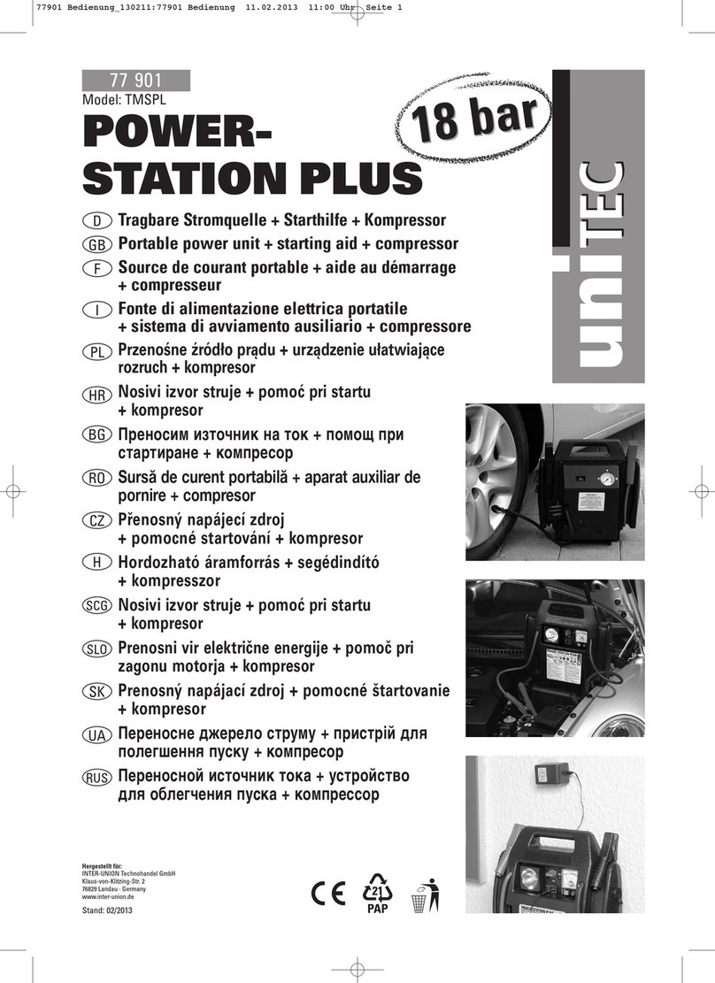 Unitec POWERSTATION PLUS instruction manual