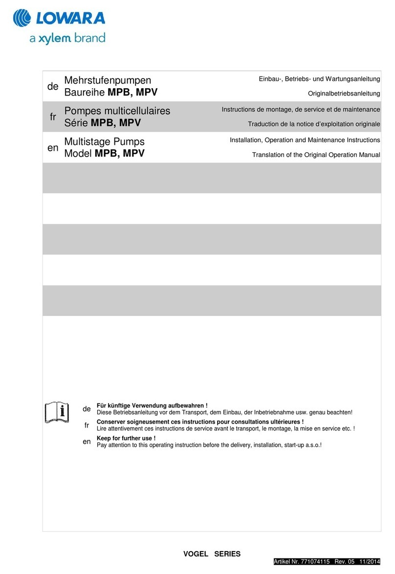Xylem Lowara MPB Manual
