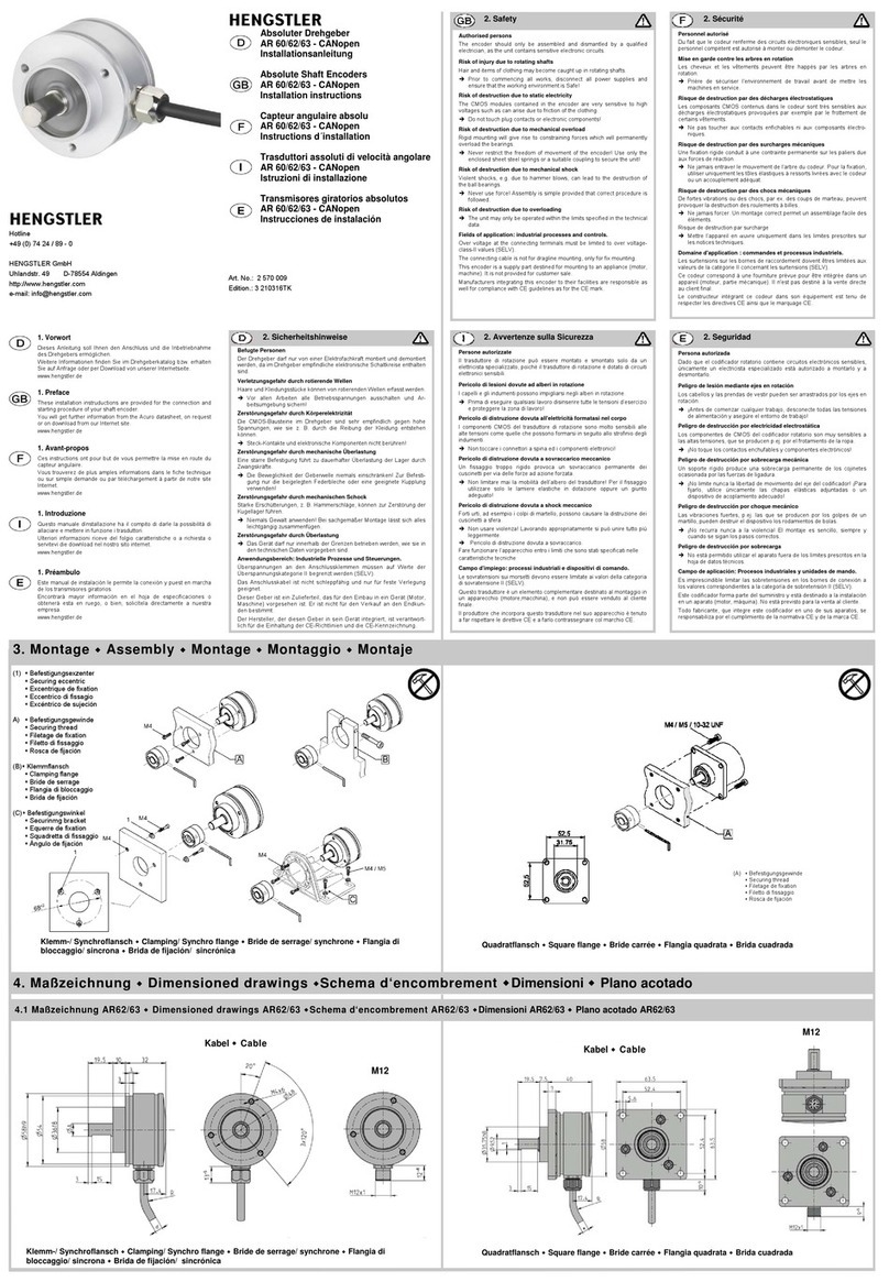 Hengstler AR 60 installation instructions