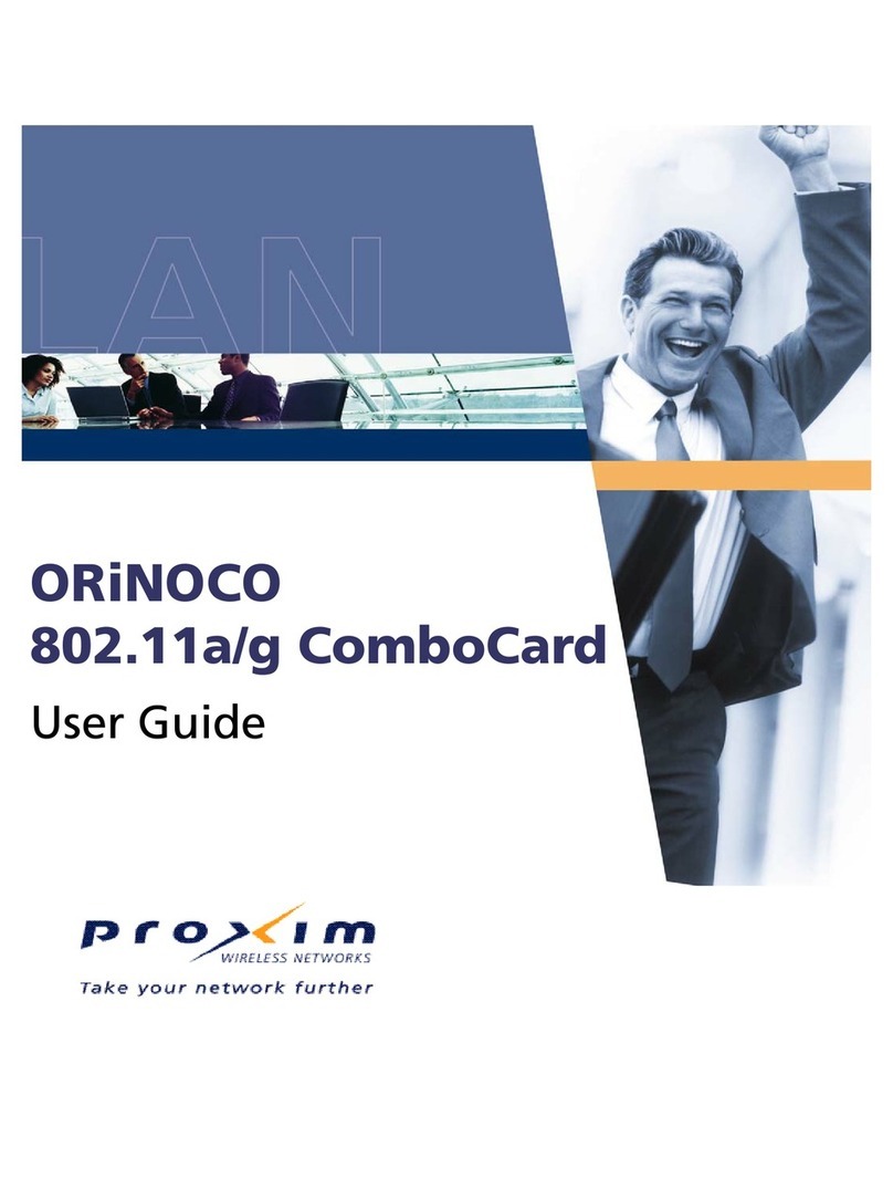 Proxim ORiNOCO 802.11a/g ComboCard user guide