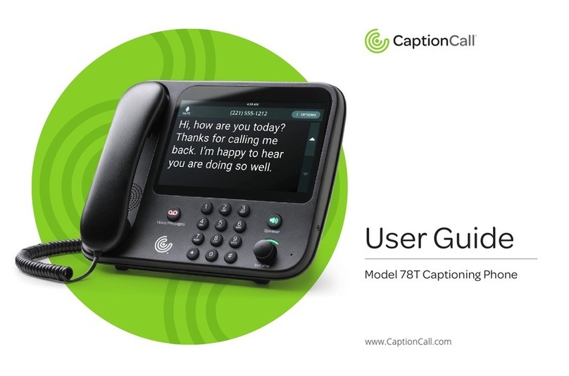 CaptionCall 78T User manual