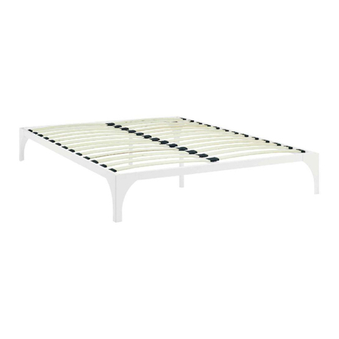modway KING BED FRAME MOD-5433 User manual