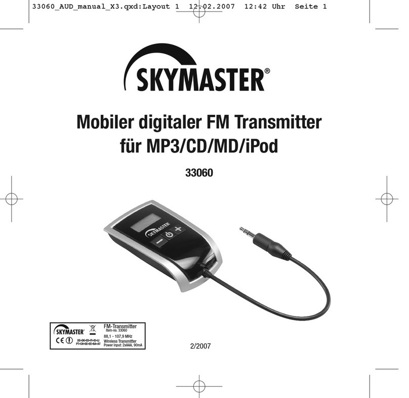 Sky Master 33060 quick start guide