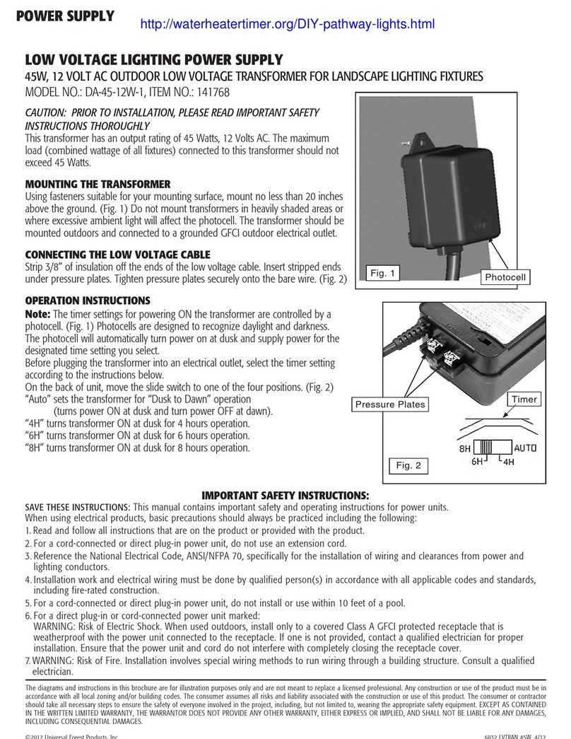 Universal Forest Products DA-120-12W-1 manual