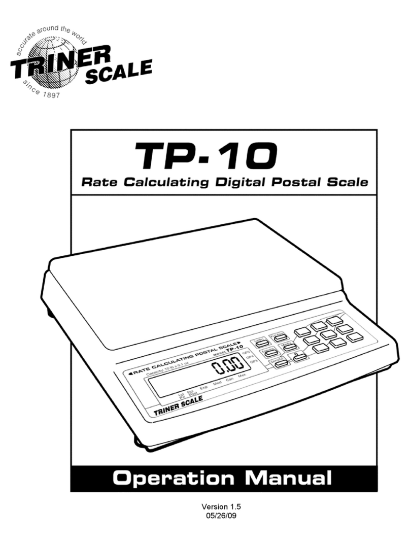 Triner Scale TP-10 User manual Triner Scale TP-10 User manual