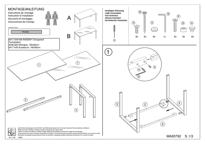 Micasa INSIDER 4017.434 Instructions of installation Micasa INSIDER 4017.434 Instructions of installation